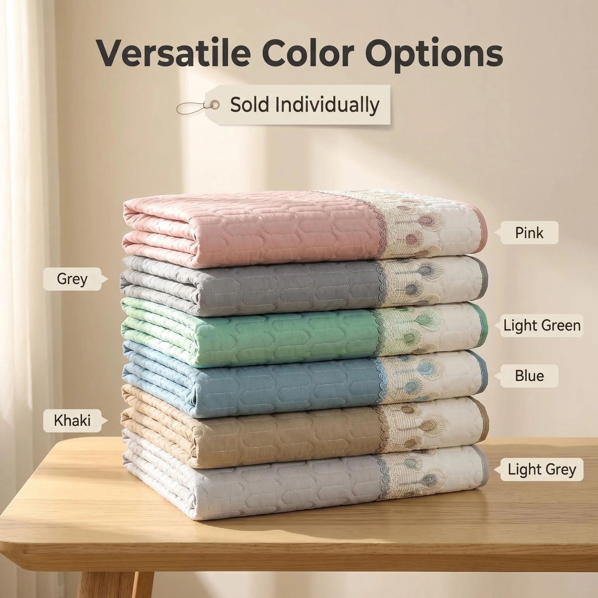 Quilting Thicken Anti-Slip Sofa Cover Sofa Towel with Lace for Living Room All Season Furniture Protector Pet Friendly Slipcover