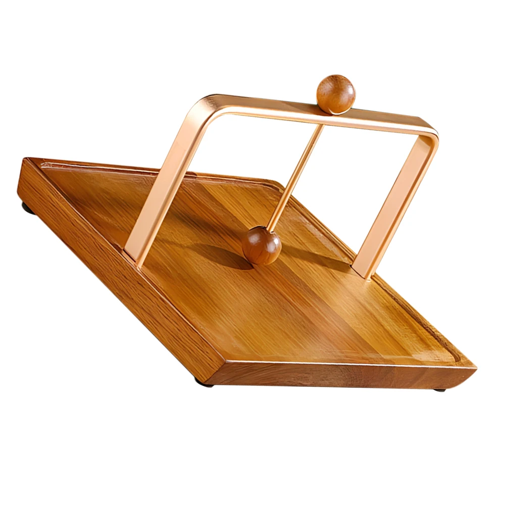 

Solid Wood Napkin Holder Light Brown Decorative Tissue Dispenser Vintage Style Tabletop Paper ganizer Kitchen Bar Cafe