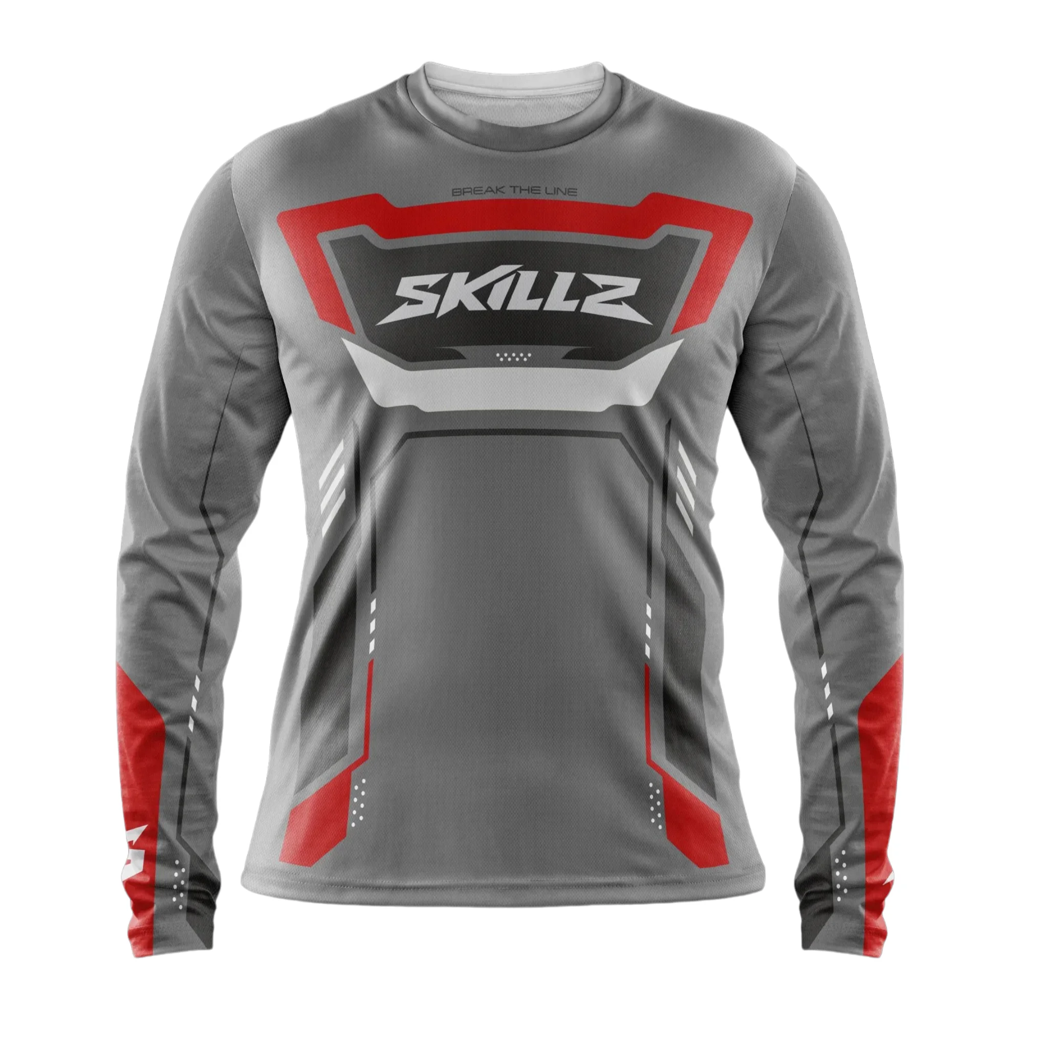 

Break The Line Motorcycle Off-Road Enduro Racing Jersey Men's Long Sleeve T-Shirt Summer Quick-dry Downhill Soft Lightweight