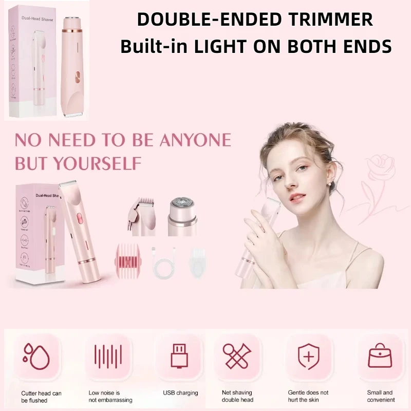 

Электрическая бритва для женщин, эпилятор для тела, триммер для бикини, женская электробритва для бикини, ног, лица, усы, безболезненное удаление волос