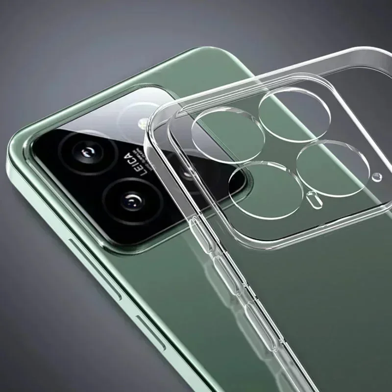 Ультратонкий прозрачный силиконовый мягкий чехол для Xiaomi Mi 14 13 13T 12 12S 12X 12T 11 11T 11i Pro Ultra Transparent Back Cover Xiomi 13