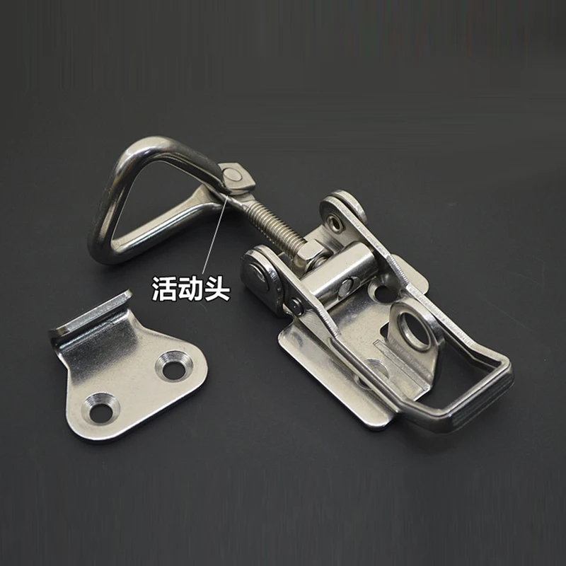 1pcs SUS 304 stainless steel adjustable locking Spring Loaded Toggle Case Box Chest Trunk Latch Catches Hasp Durable