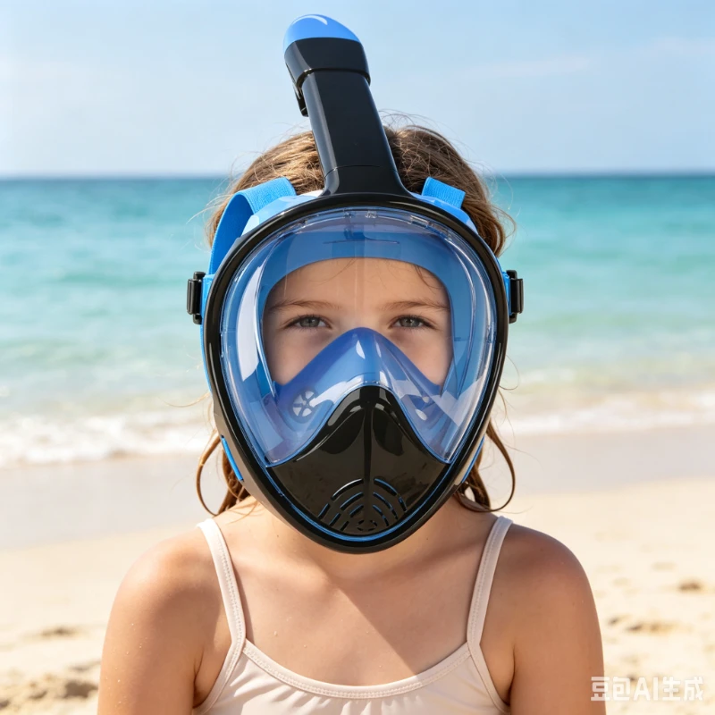 Dual-Purpose Snorkeling & Scuba Diving Mask Kit,180° Panoramic Anti-Fog HD Clear Lens with Soft Silicone Seal&Adjustable Comfort
