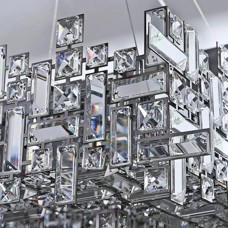 Włoski Lekki Luksus Oryginalność Kryształowy Żyrandol do Willi Baru Lada Salonu Lampa Wisząca Oświetlenie Wewnętrzne Oprawa Wisząca