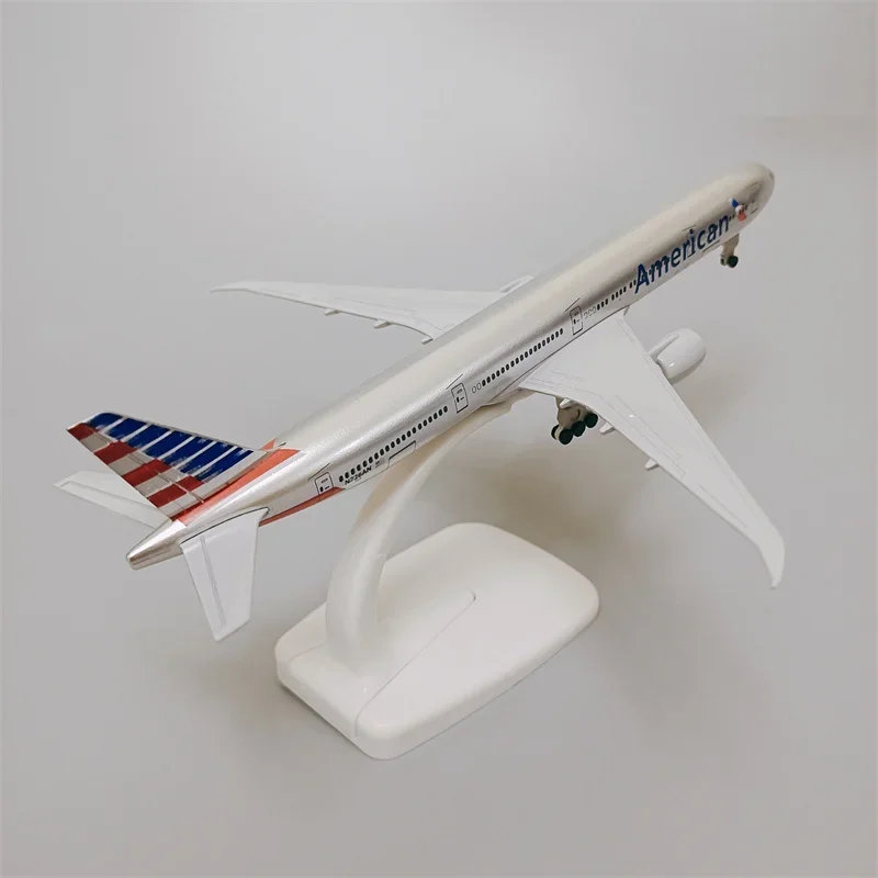 19cm USA Air American AA Airlines Boeing 777 B777 Airways Alloy Metal Airplane Model Diecast Air Plane Model & Wheels Aircraft