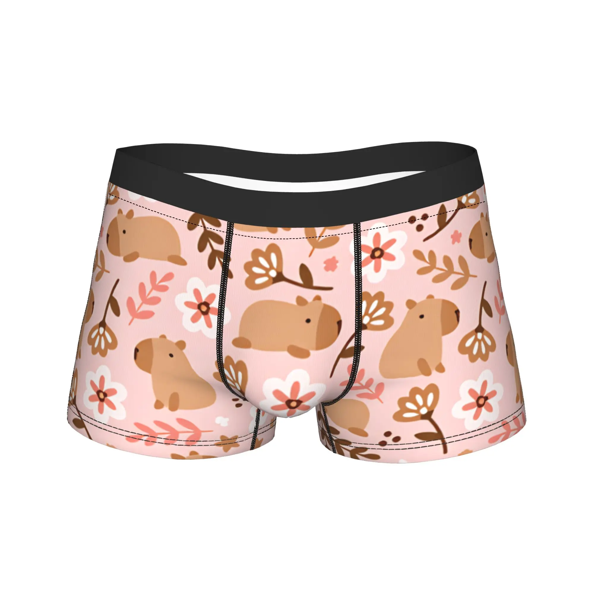 

Kawaii Capybara Underwear Men Boxer Brief Comfortable Trunk Trenky Customs Oversize Panties