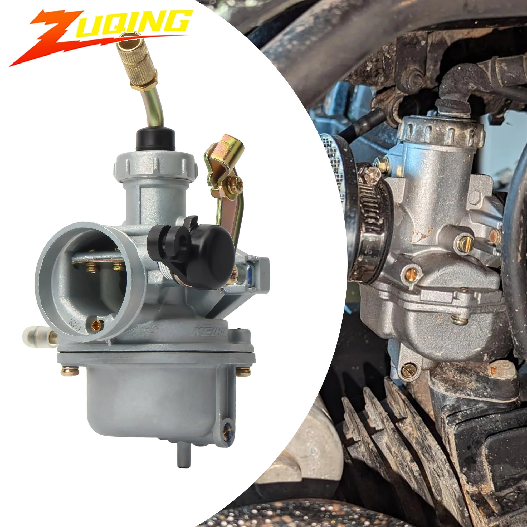 

PZ22 Motorcycle Carburetor Engine 22mm Carb For KAYO Apollo Bosuer Xmotos Kandi 110cc 125cc Dirtbike Enduro Motocross ATV Quad