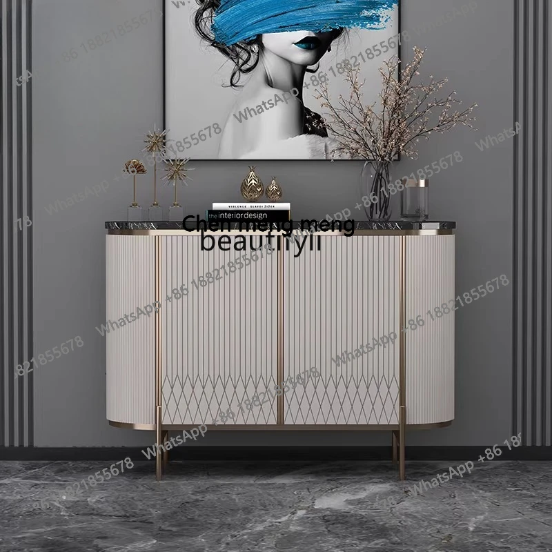 

American porch cabinet light luxury home decoration cabinet, partition foyer storage, modern art simple dining side cabinet H