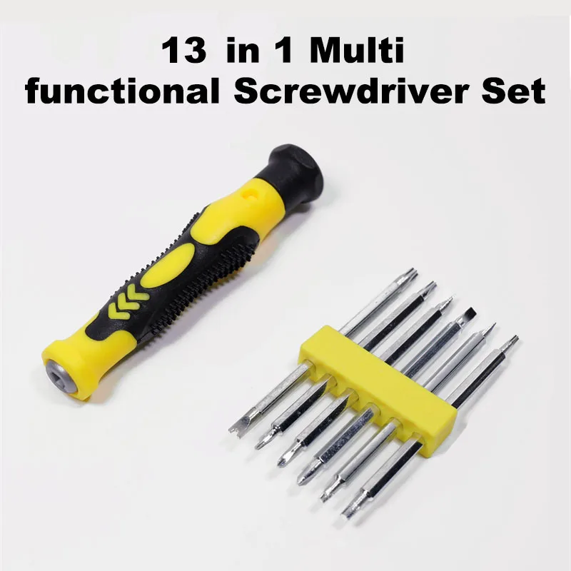 

13 In 1 Multifunctional Screwdriver Set For Mobile Professional Disassembling Assembling Watch Components Precision Blade Heads