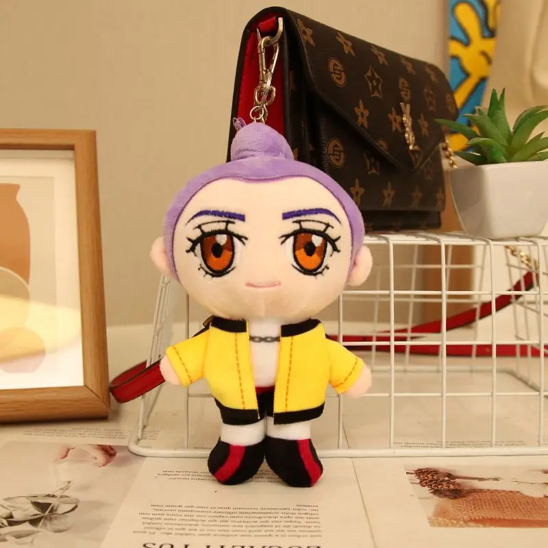 Pluszak Kpop Demons Hunters, uroczy fioletowy tygrys w czarnym kapeluszu, kruk z 3 oczami, potwór, grupa dziewczyn, lalka dla fanów, prezent, zawieszka