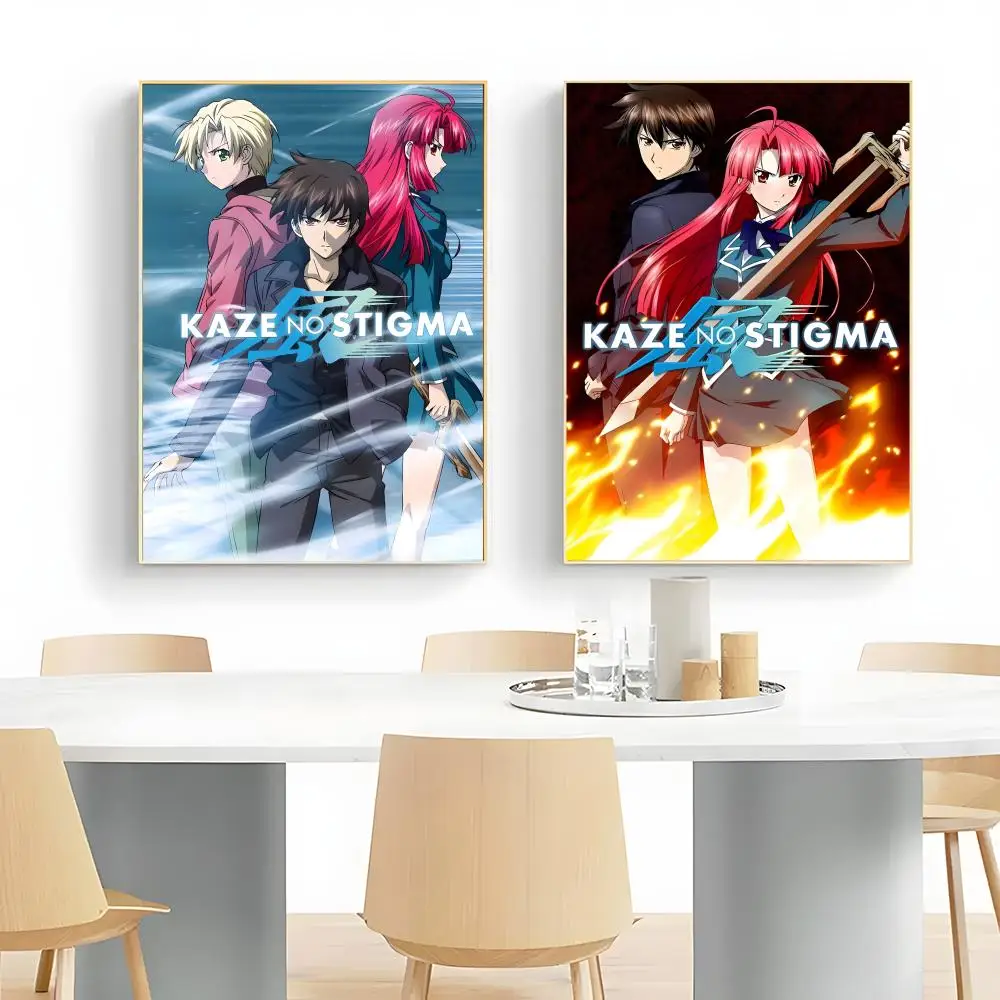 Elemental Anime Kaze no Stigma Poster Wall Art Print Decorative Mural Home Decor Gift Unframed