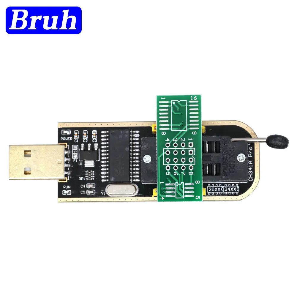 SOIC8 SOP8 Test Clip For EEPROM 93CXX / 25CXX / 24CXX Adapter + CH341A 24 25 Series Flash BIOS USB Programmer Module DIY Kit