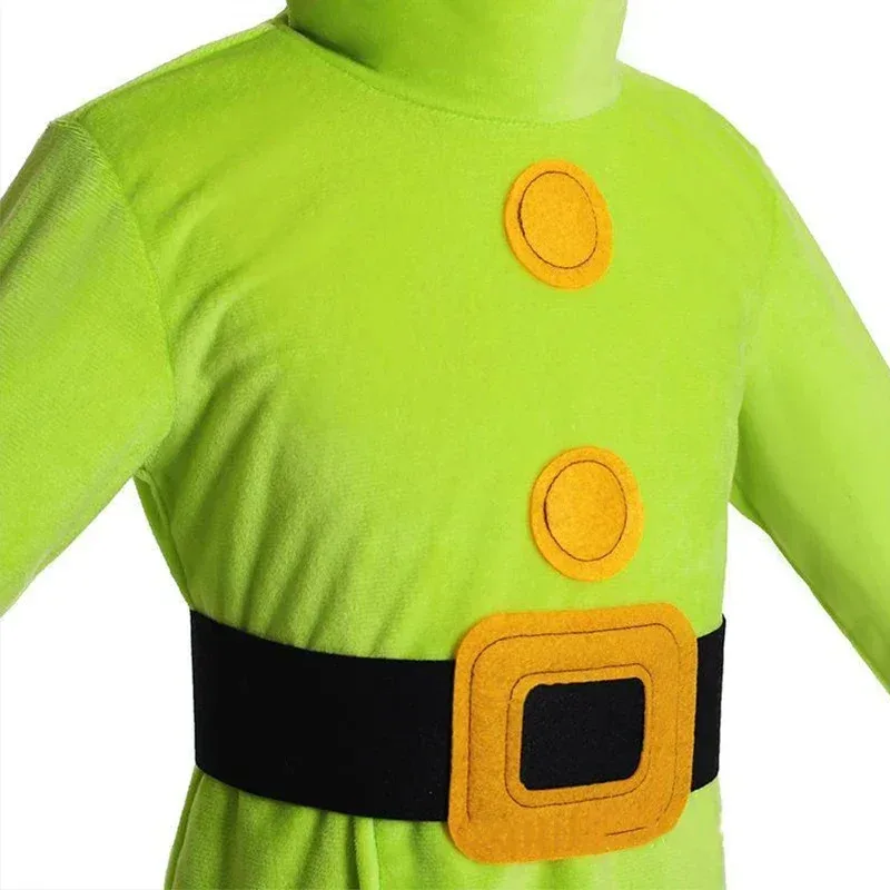 เด็ก Dopey คอสเพลย์ Snow White และ Seven Dwarfs เด็กบอดี้สูทชุดหมวกฮาโลวีนเครื่องแต่งกายเสื้อผ้าชุด