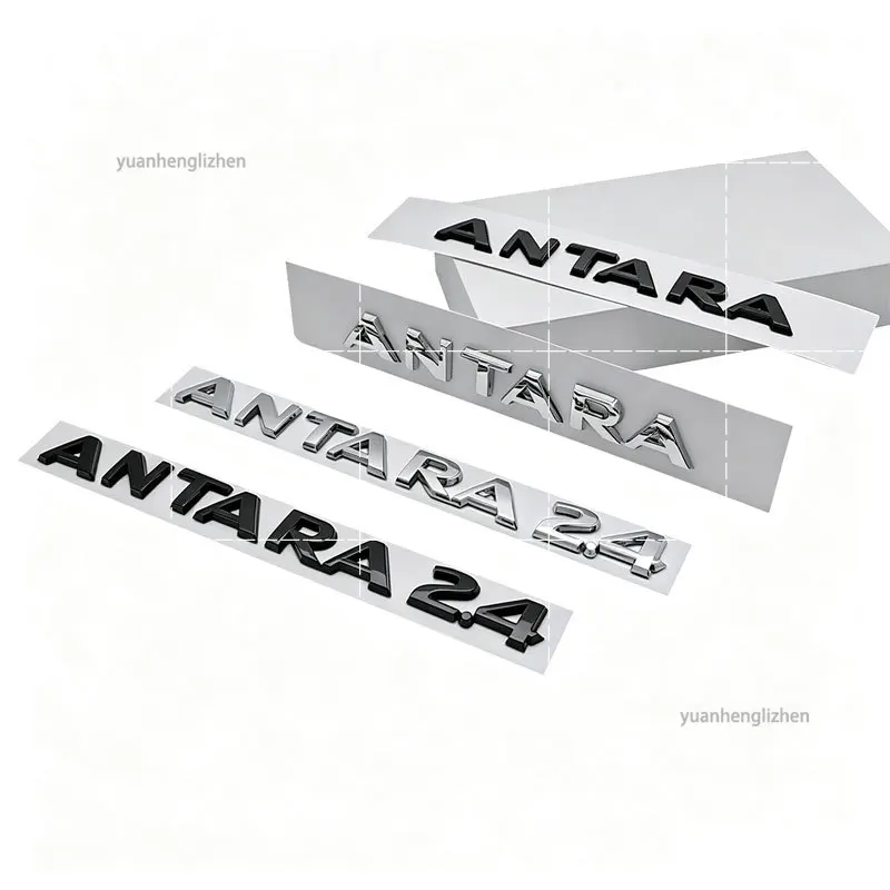 European Opel ANTARA letter Logo Car Decoration 3D Body Sticker Tailgate Displacement emblem for ANTARA 2.4 Car refit