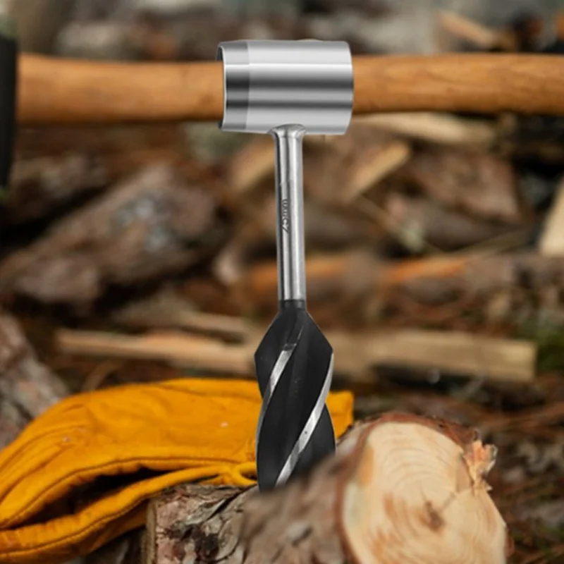Outdoor survival drill bit, woodworking hand drill, camping support drill, drilling wood drilling tool set