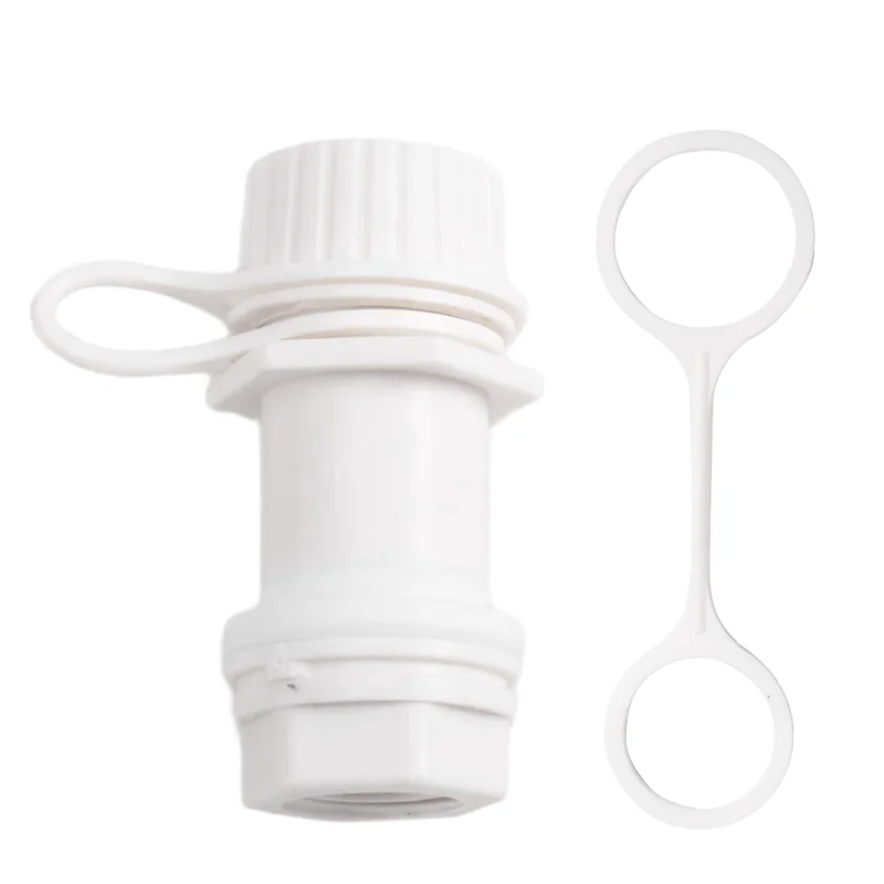 A95I-Threaded Cooler Drain Plug With Plastic Tethered Cap-Replacement For Igloo 50-165 Qt Coolers, Drain Plug Parts