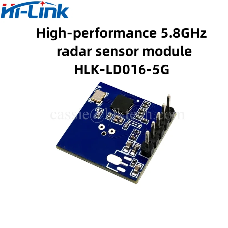 Módulo de Sensor de Radar de 5,8G, Sensor de movimiento humano inteligente, ajustable, HLK-LD016, LD016