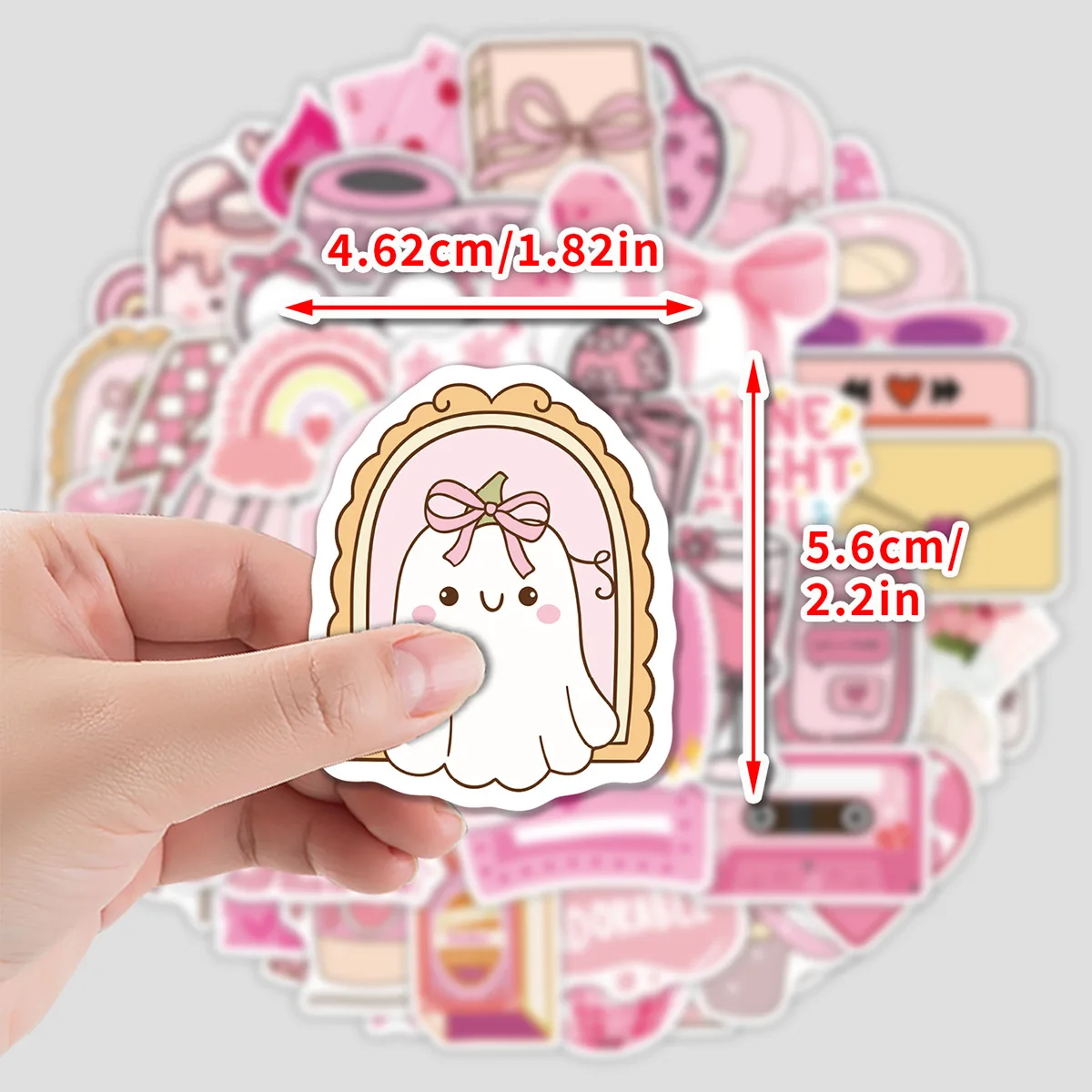 

10/50PCS Cartoon Girls Pink Graffiti Stickers Fashion Decorative DIY Toys Secret for Scrapbook Travel Bag Aesthetic Decals