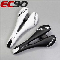EC90 Bicycle Saddle Men Gel Comfort Bikes Cushion Ultra Light Steel Rail Hollow Design MTB Road Bike Seat Racing Cycling Parts