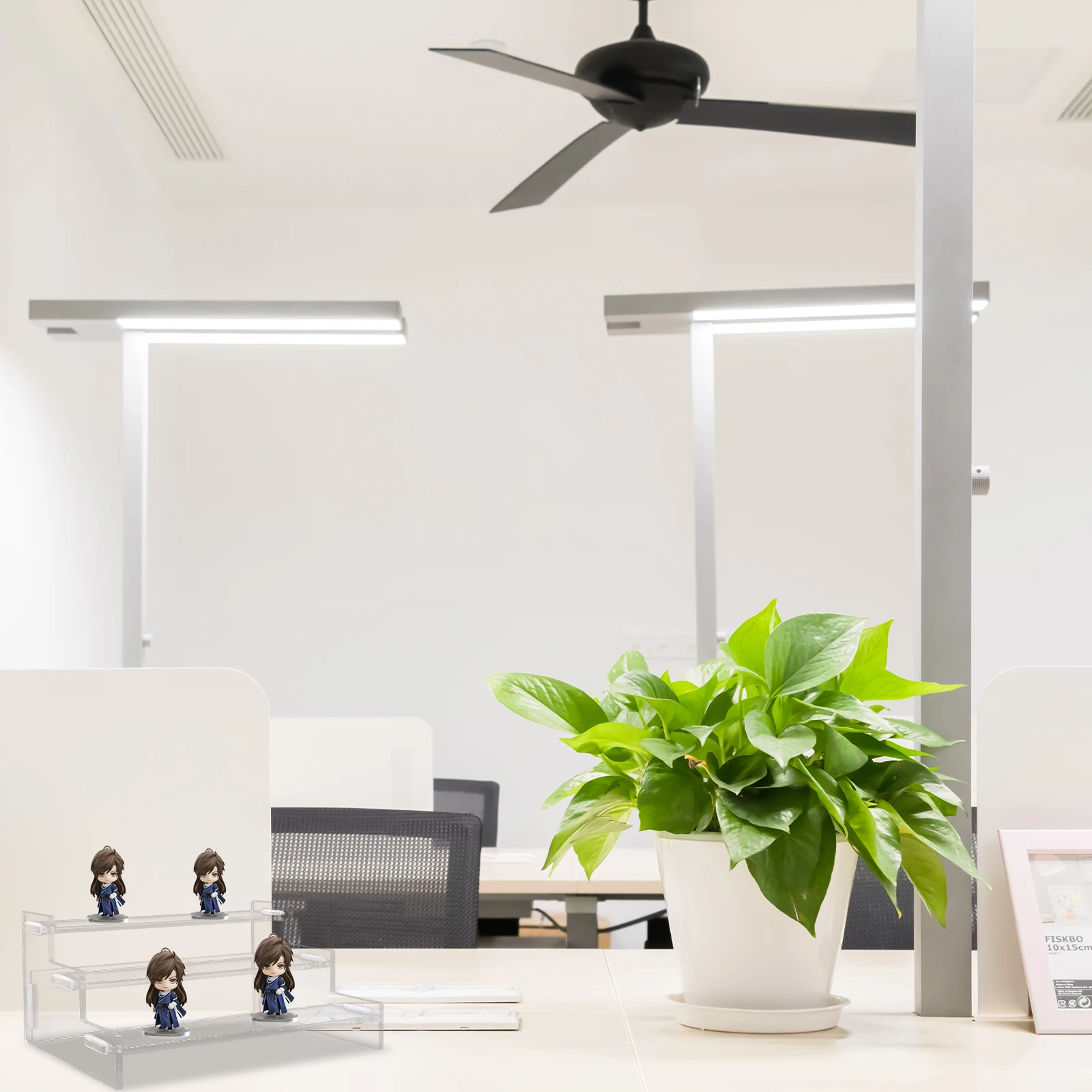 1Pcs Multi-Level Acrylic Clear Display Rack Organizer Storage Holder Stand for Statuette Display Storage Rack Showing Stand