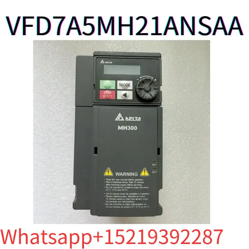 

second-hand MH300 frequency converter VFD7A5MH21ANSAA 1.5KW tested ok