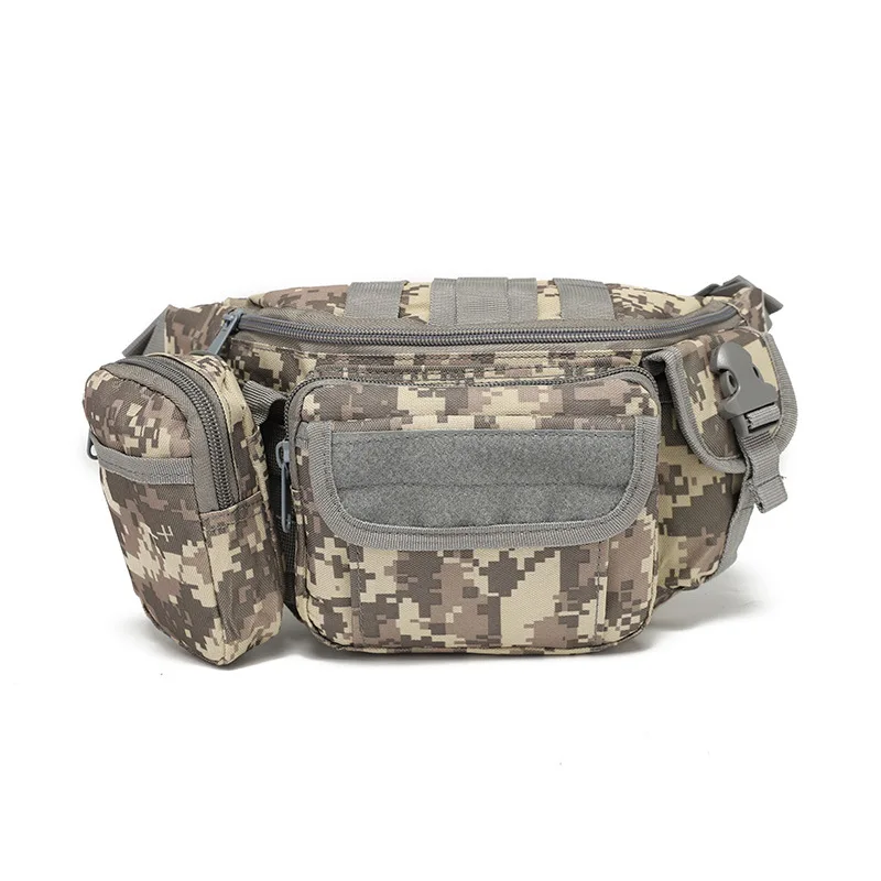 Outdoor Waterproof Multifunctional Waist Bag Mens Solid Color Wear-resistant Tactical Camping Hunting Hiking Sport Messenger Bag