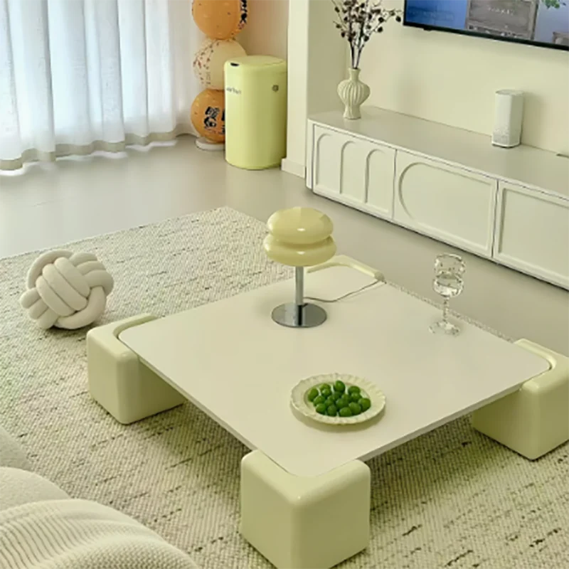 Luxury Square Coffee Table Modern Minimalist French Premium Coffee Table Bedroom Glamour Table Basse Pour Salon Home Furniture