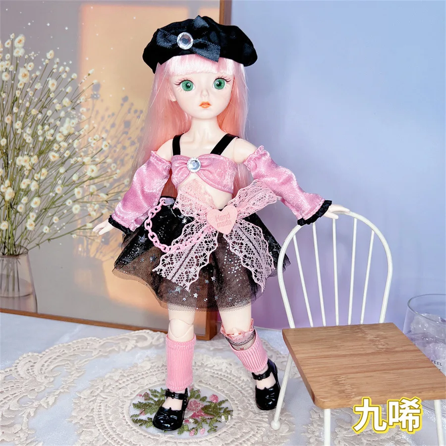 NEW Cute 30cm Princess Doll or Repalce Clothes Accessories 1/6 Bjd Doll Kids Girls Doll Toy Christmas Birthday Gift