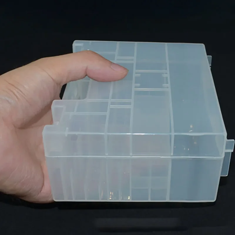 DIY Plastic Battery Holder Box Container for AA and AAA Battery Storage Boxes Case Cover for AA & AAA Battery Organizer Holder