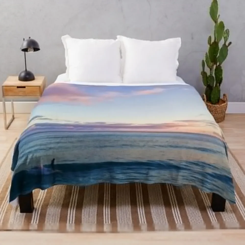 Surfin in a Pastel Dream - Honolulu, Hawaii Throw Blanket Luxury For Sofa Thin Blankets