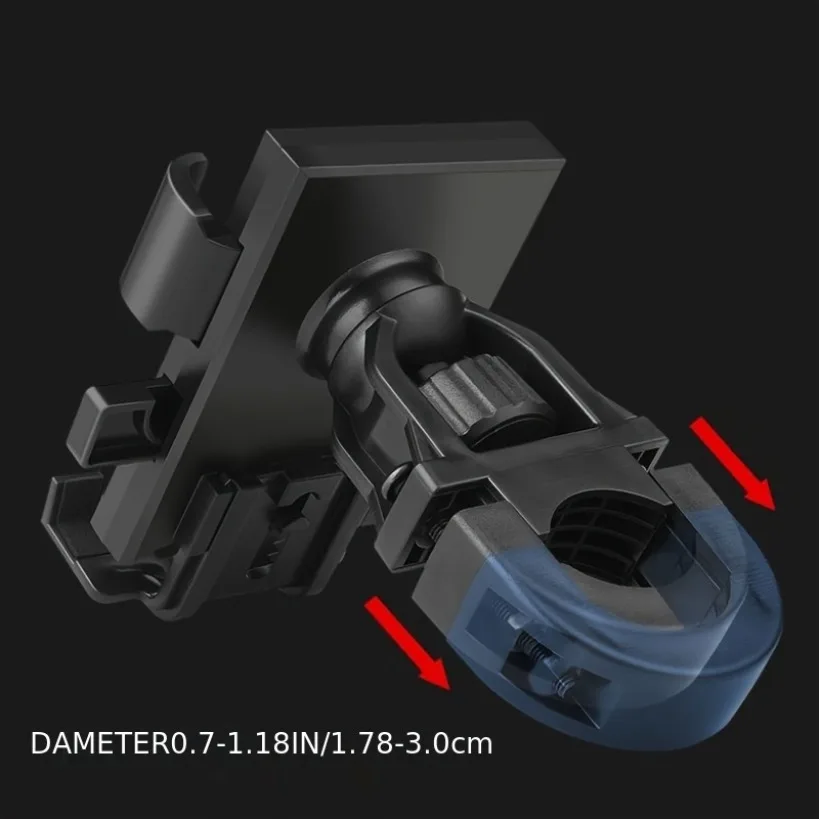 حامل هاتف للدراجات النارية مقاوم للصدمات، حامل مقود الدراجة العالمي للملاحة GPS، مثالي للدراجات النارية والدراجات والدراجات البخارية #5