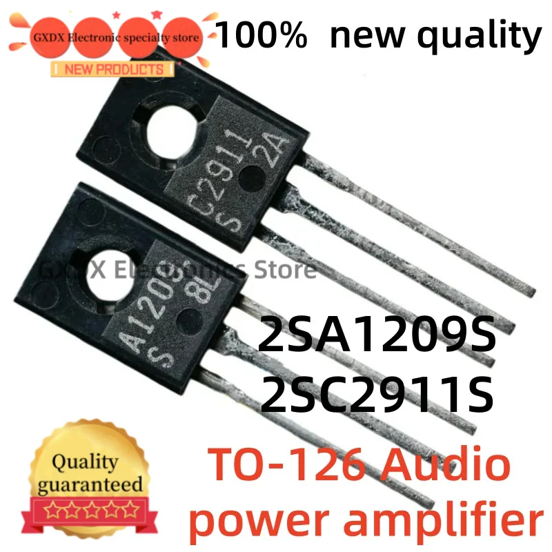 5-10-20par 100% new quality TO126 A1209 C2911 2SA1209S 2SC2911S TO-126 2SA1209 2SC2911 Audio power amplifier