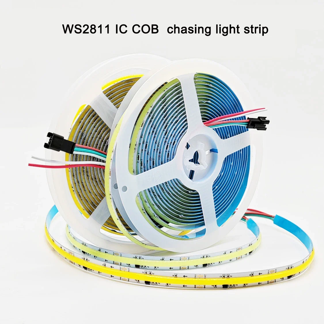 FCOB SPI DIM IC LED Light Strip Adresowalne 360LEDs 10mm 24V 60W Wysoka gęstość Elastyczne światła LED FOB COB RA90 3000K 4000K 6000K