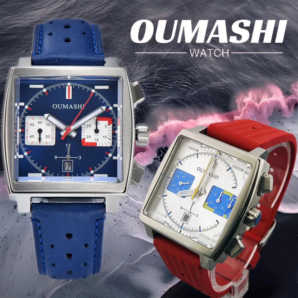 

Мужской механический хронограф 40 мм 7750, автоматический механизм, сапфировое стекло, светящиеся водонепроницаемые часы, многофункциональный хронограф