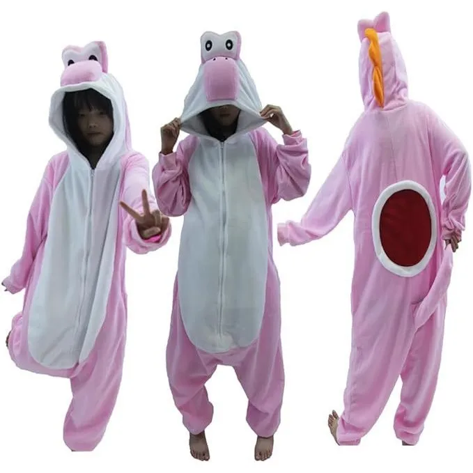 Yoshi Adult Onesie Pajamas Kawaii Cute Cartoon Anime Character Cosplay Sleepwear Jumpsuit Anime Peripheral Loungewear