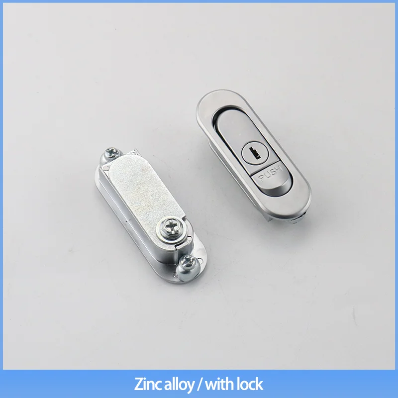 

（3-Piece Set）Push Type Bounce Lock Zinc Alloy Matte Suitable For Flat Lock Of Industrial Machinery Equipment Cabinet Door Lock