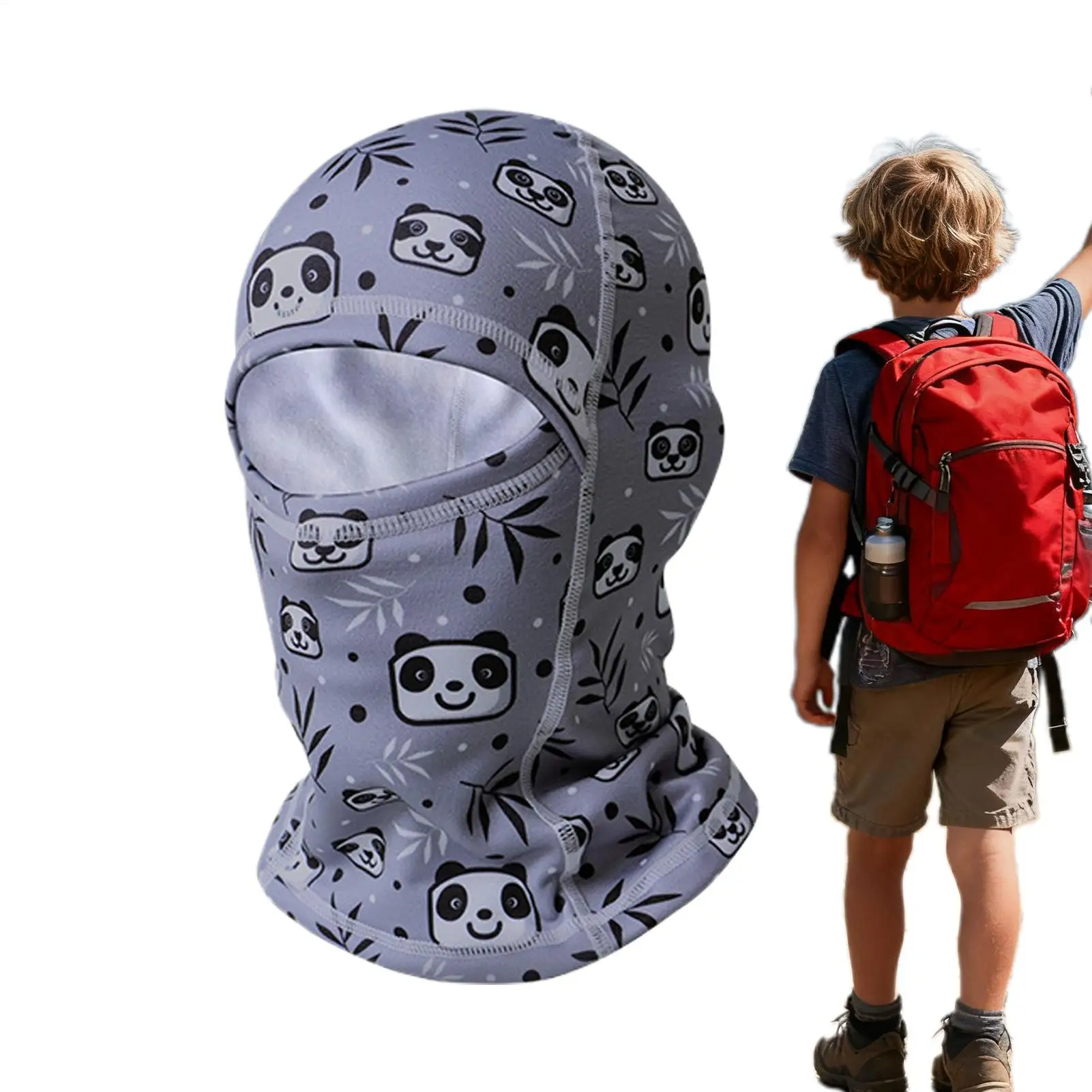 

Child Neck Gaiter Elastic Soft Warmer Winter Face Warmer For Boy Children Outdoor Skiing Riding Bike Climbing Sport