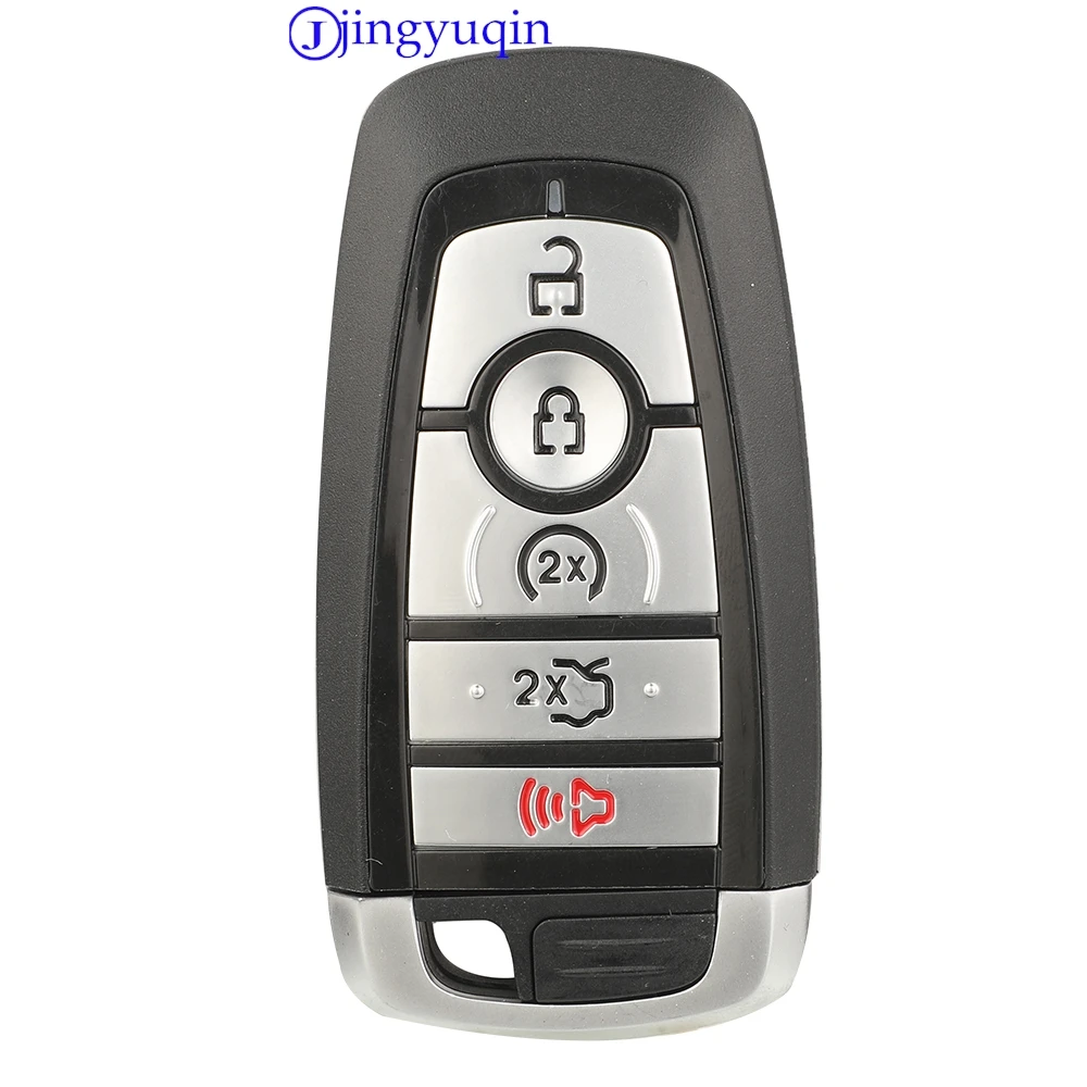 Jingyuqin 433.92Mhz ID49Chip مفتاح ذكي لفورد مونديو موستانج فيوجن F-250 F-350 F-450 F-550 2017 M3N-A3C108397 PC3T-15K601-BB