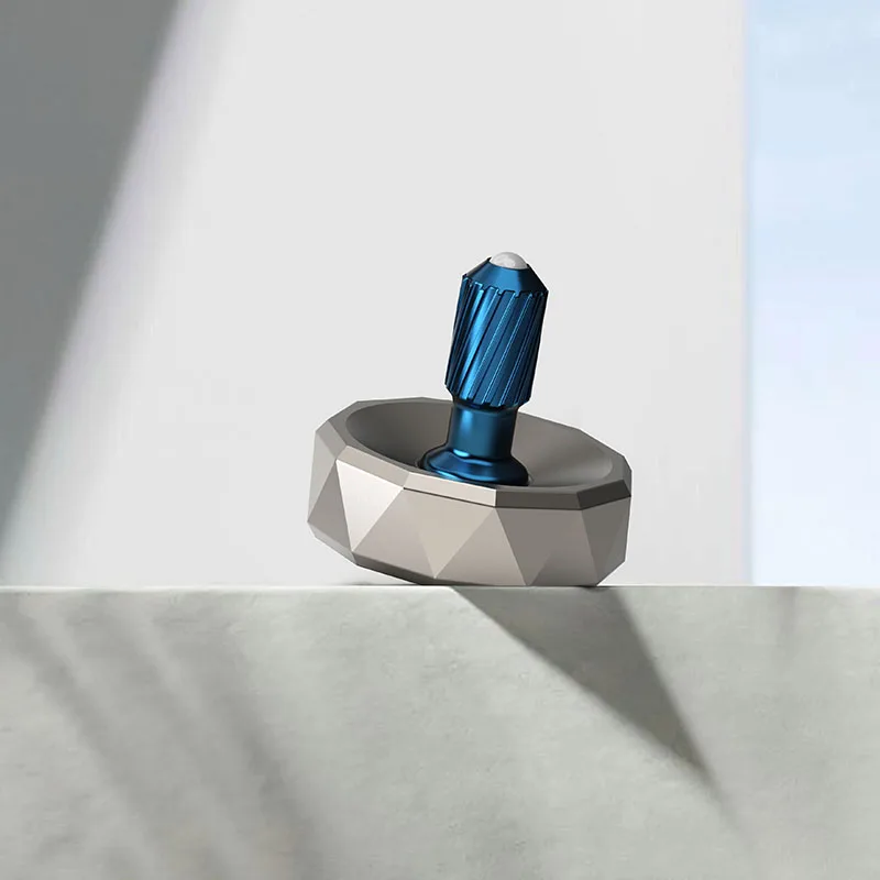 DSXJ EDC Fidget Spinner bleu paon à rotation manuelle - Jouet de bureau anti-stress