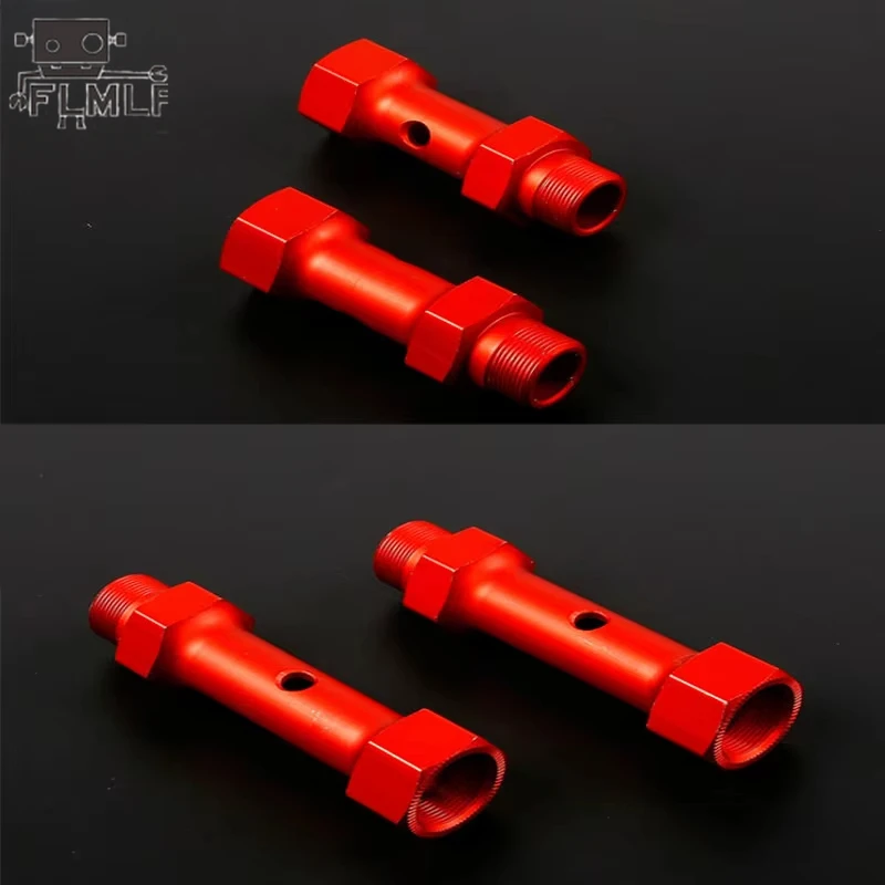 Metal Front or Rear Double Axle Adapter 2PC for 1/5 HPI Rofun KM Rovan Baja Losi 5ive T FID DTT QL Truck TIRE Parts