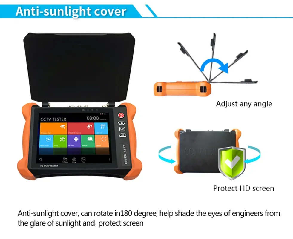 

Тестер и монитор IP-камеры 8 дюймов, 4K AHD, TVI, CVI, SDI, аналоговая камера «все в 1, IPTV, 8, 12 МП, вход HDMI и выход, X9, CCTV