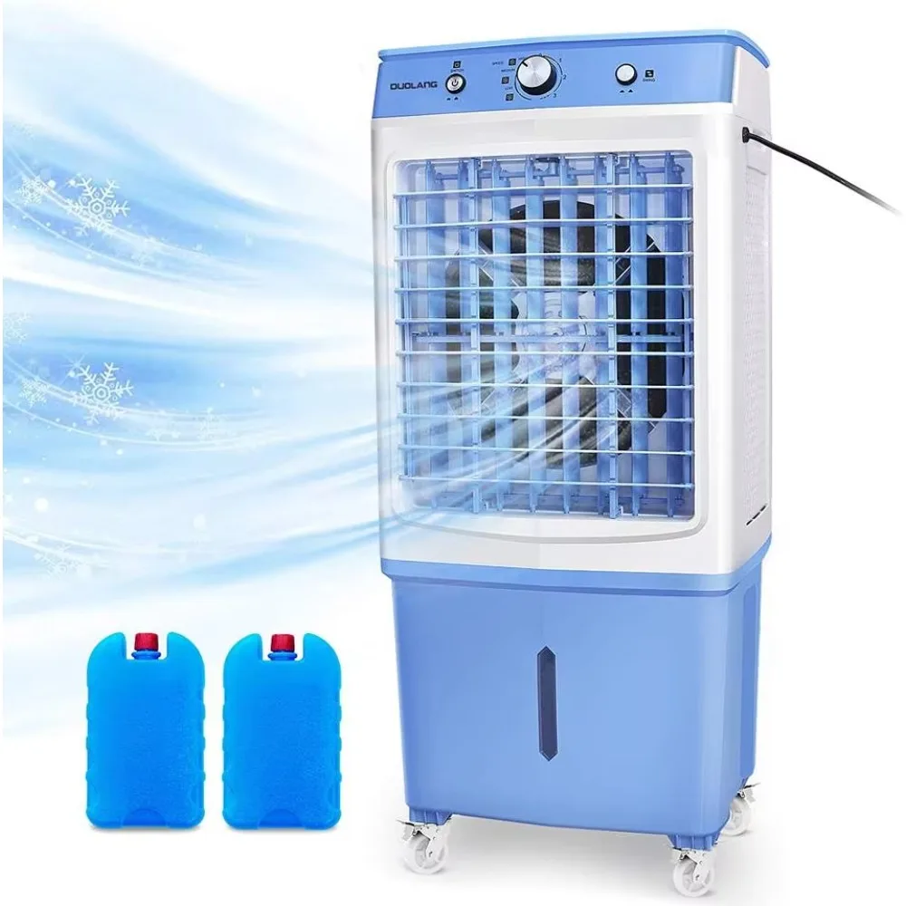 Evaporative Cooling Fan, Portable Air Cooler, 3-in-1 Humidifier, Personal Mini USB Fan for Home Office Travel