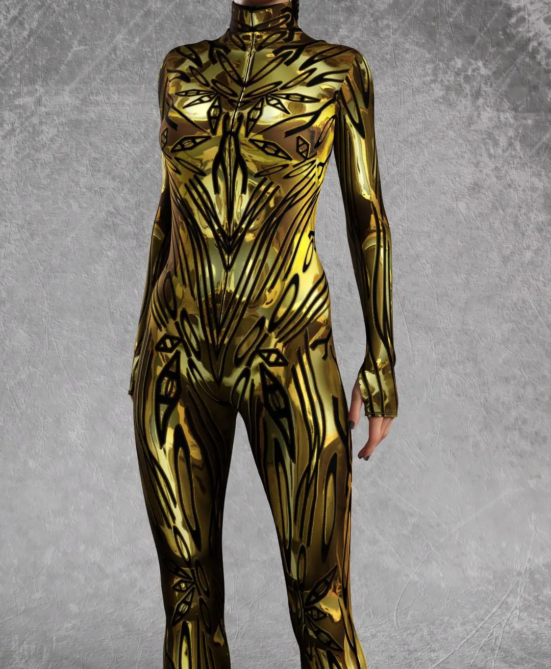 Modischer Rosa Erwachsenen-Damen-Jumpsuit Cosplay-Strumpfhose Punk-Steampunk-Bodysuit Karneval Bühnenauftritte Rollenspiel-Kostüm Neu 2026 – Detail 11