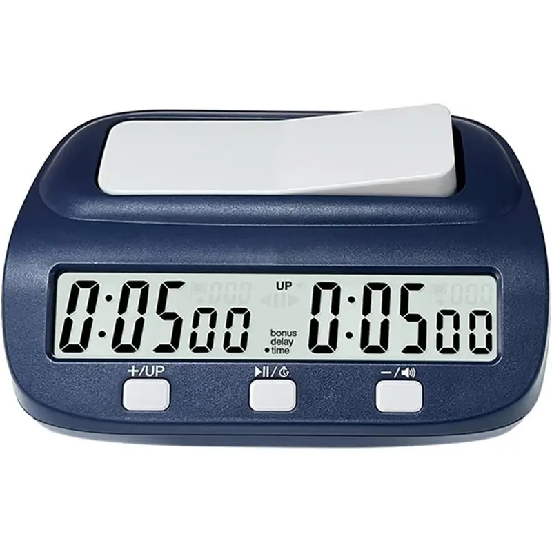 AEF6-Chess Clock, Board Game Timer, Portable Digital Chess Timer With And Delay Features