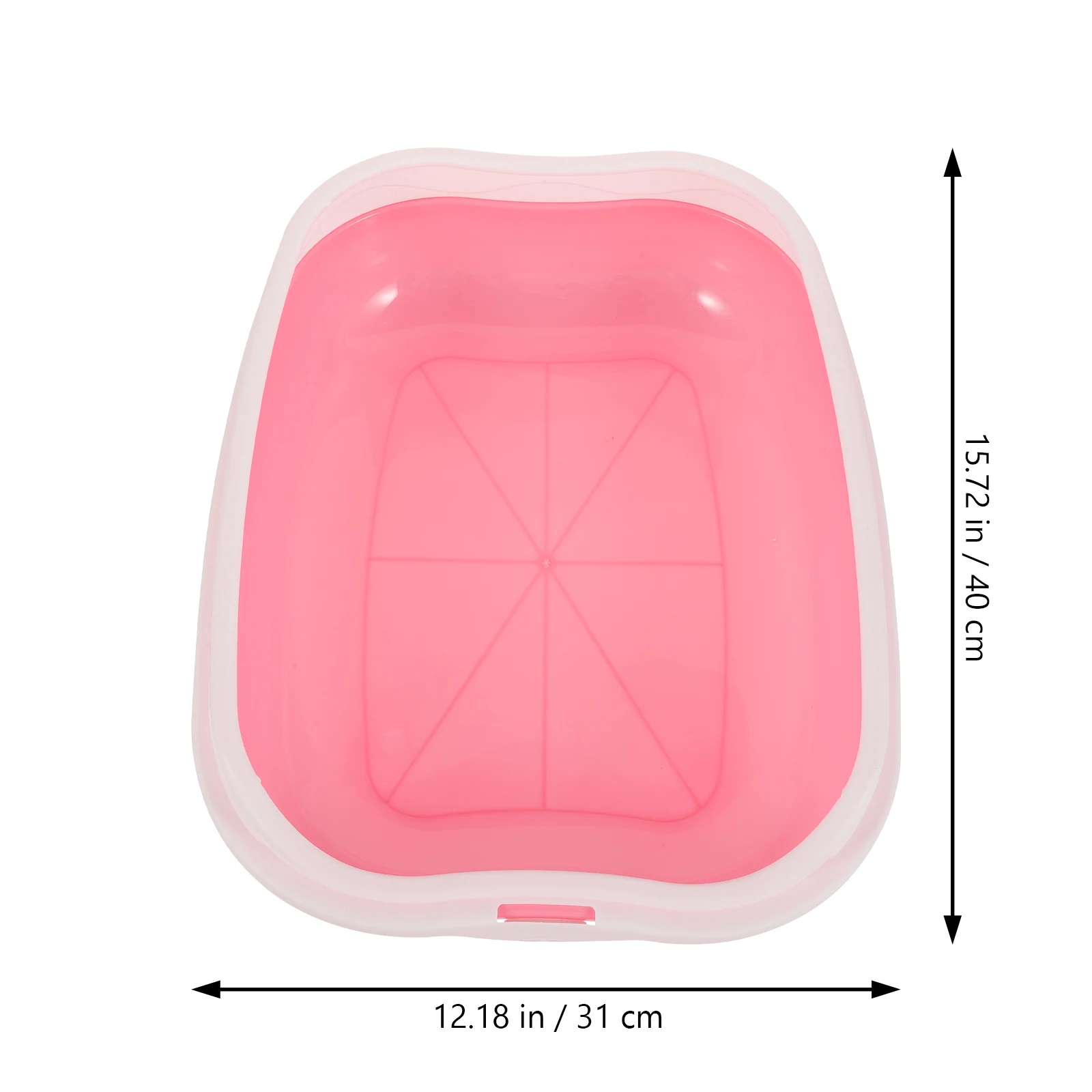

Cat Litter Pink Large Capacity Open Type Kitten Potty Anti Splash Cat Litter Box Design Household Pet Supplies