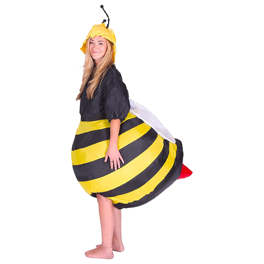 JYZCOS Inflatable Bumble Bee Costumes for Women Halloween Adult Fancy Dress Outfit Cosplay Animal Purim Party Blowup Carnival image 5
