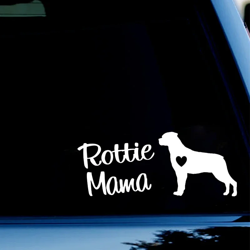 8 Inch Wide Rottweiler Rottie Mama Dog Funny Vinyl Decal for Car Window Auto Styling Sticker