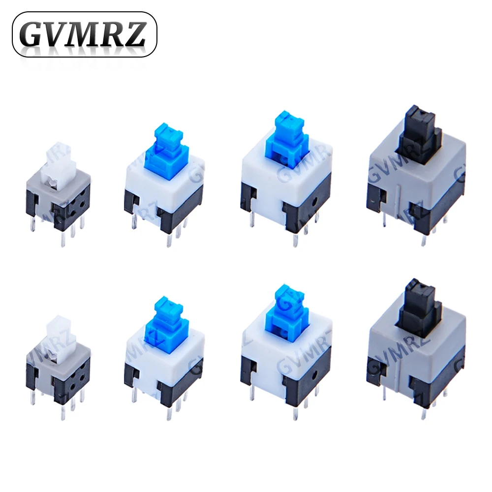 Self Locking / UNlock Push Tactile Power Micro Switch 6 Pin Button Switches 5.8x5.8 7x7 8x8 8.5x8.5mm