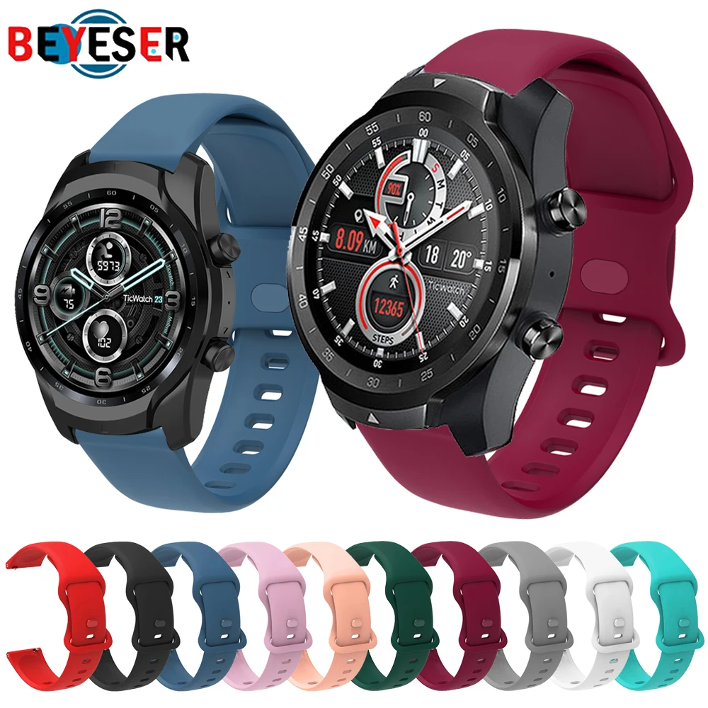 

22MM Silicone Strap For Huawei Watch 3/3-2Pro/GT2/GT3 46MM SmartWatch Band Sport Bracelet Wristband For Amazfit GTR 47mm/GTR3