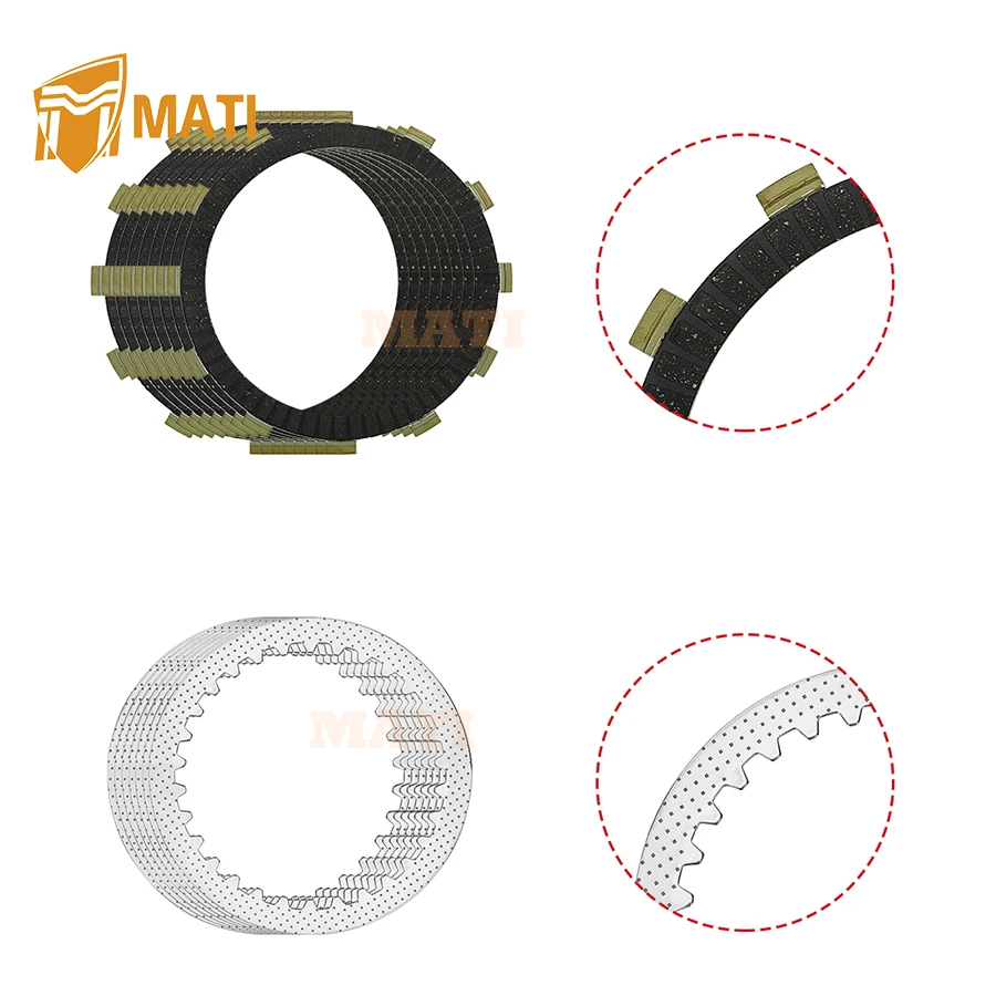 Clutch Friction & Steel Plates w/Gasket Oil Filter Kit for Kawasaki Vulcan 800 900 VN800 VN900 1995-2024 13088-1133 13088-1051